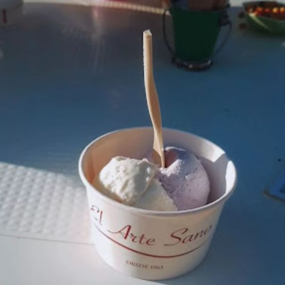 Helado de dos sabores